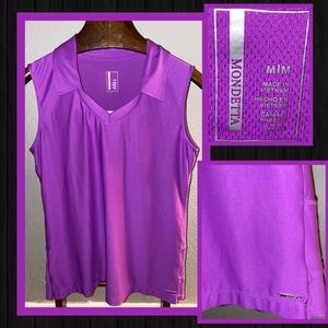 MONDETTA Tennis Top Sz Medium Purple